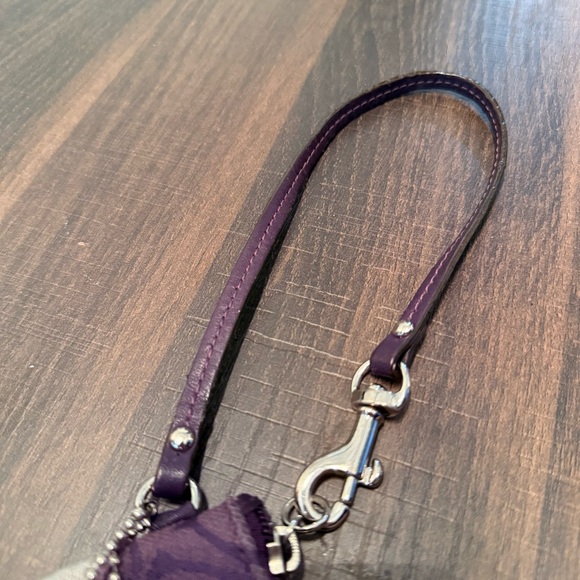 Coach Purple Patchwork Wristlet - Picture 13 of 13